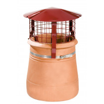 Round Solid Fuel Birdguard, Terracotta