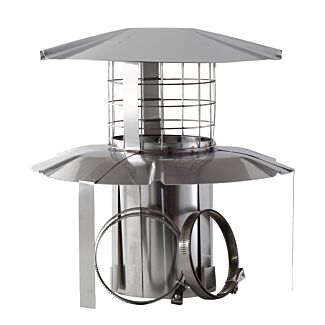 Solid Fuel Birdguard Pothanger, Stainless Steel (Unpainted)