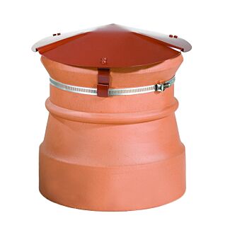 Round Capper, Terracotta, Strap Fixing