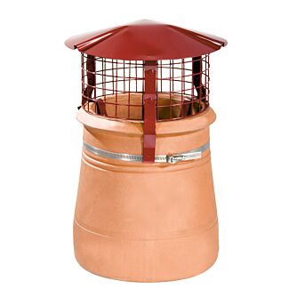 Round Solid Fuel Birdguard, Terracotta
