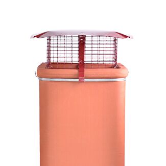 Square Gas Birdguard, Terracotta