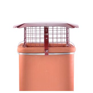 Square Solid Fuel Birdguard, Terracotta