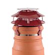 Round, Solid Fuel UFO, Terracotta