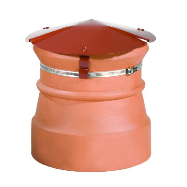 Round Capper, Terracotta, Strap Fixing