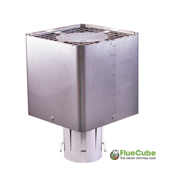 FlueCube Pot, Stainless Steel (unpainted)
