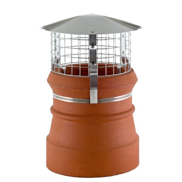 Round Solid Fuel Birdguard, Aluminium (Unpainted)