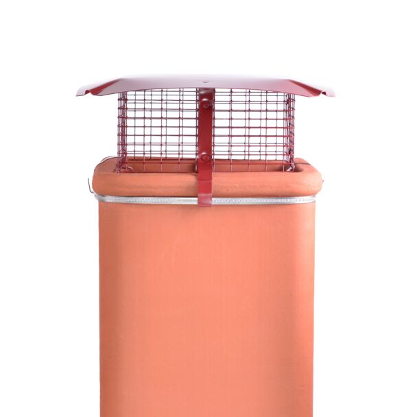 Square Gas Birdguard, Terracotta
