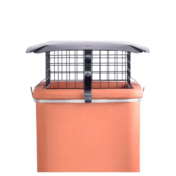 Square Solid Fuel Birdguard, Black