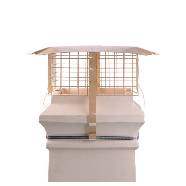 Square Solid Fuel Birdguard, Buff