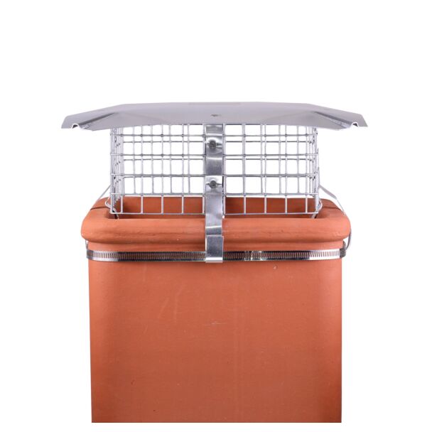 Square Solid Fuel Birdguard, Aluminium (Unpainted)
