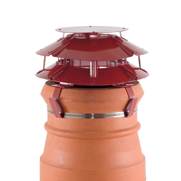 Round, Solid Fuel UFO, Terracotta
